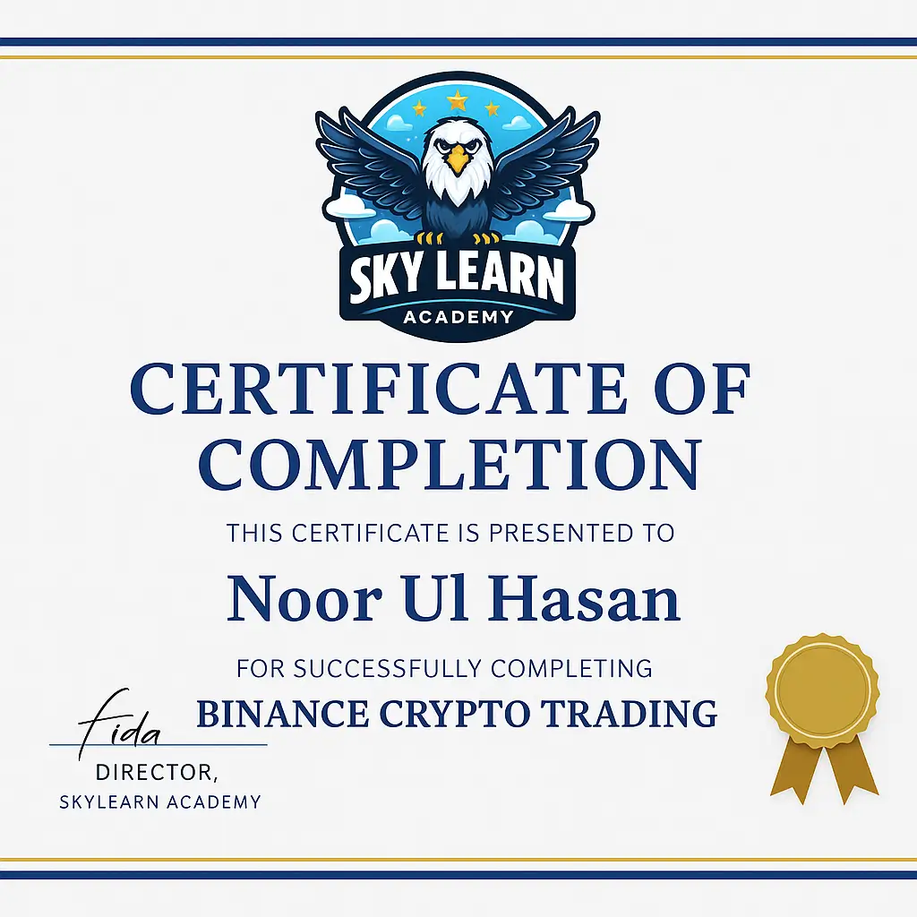 SkyLearn Academy Certificate